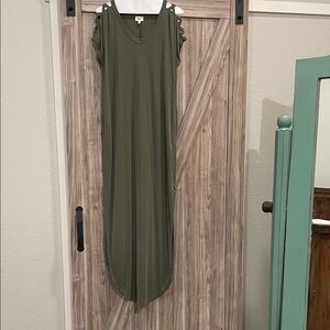 BKE Forest Green Maxi Dress